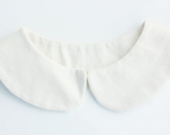 Girls Detachable Peter Pan Collar - Cream Color