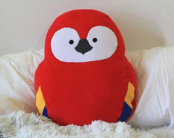 parrot plush pillow