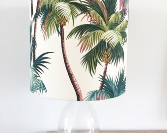 Lampshade - Kailua Tropical Coastal Island Fabric Lighting Lamp 30cm / 12"