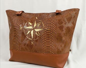 Handbag Tote "Tony" carried hand or shoulder