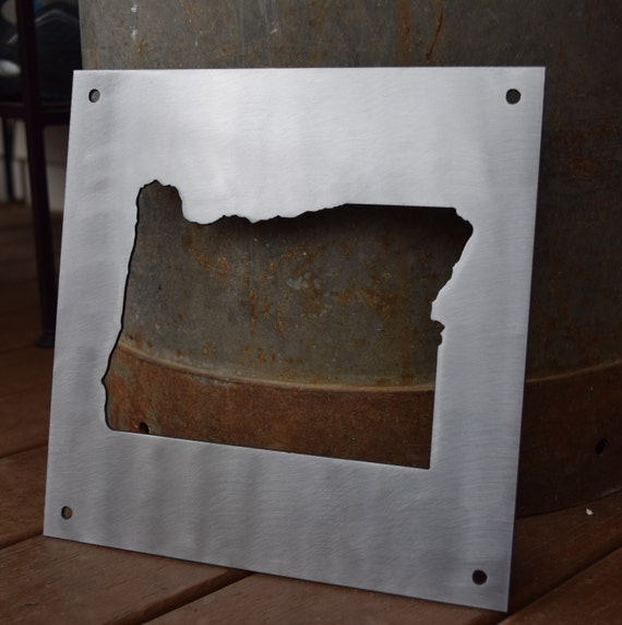 Metal Oregon Cutout Sign Wall Hanging Wall Art
