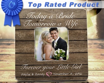 Wedding Gifts For Parents Mother Of The Bride Gift Mother Of The Groom Gift Today A Bride Tomorrow A Wife Forever Your Little Girl Frame