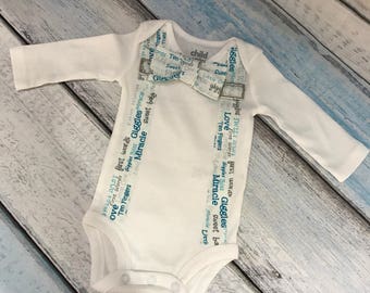 Cute baby boy outfits - bow tie and suspenders for boys - newborn baby boy coming home outfit - baby hospital outfit boy - gift for baby boy