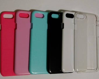 iPhone 7 Blank Case for DIY Phone Case in Hot Pink, Pink, Blue, Black, Wihte, Clear plain phone case