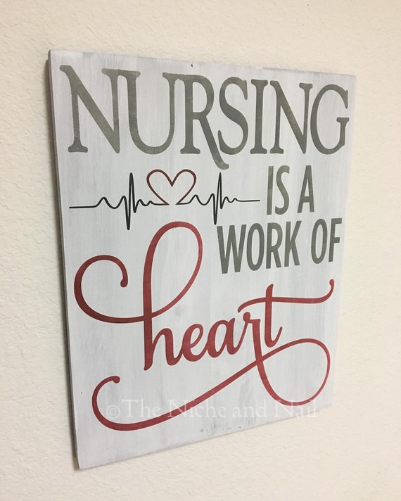 Nursing Sign Gift for Nurse Handmade Gift Office Decor