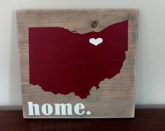 Ohio State Wood Sign.Ohio Wood Sign.State Sign.Home Decor.Wall Art.Rustic Wood Sign.Rustic Wood Decor.Wood Sign.Housewarming Gift.Ohio Sign