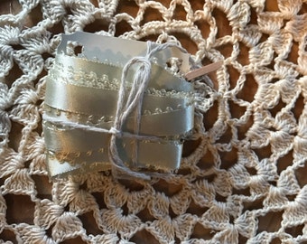 1/2 Inch Vintage Silk lace with eyelet border