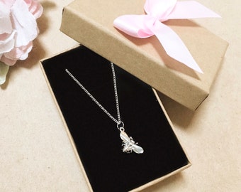 Bumble Bee Necklace ~ Silver/Gold/RoseGold