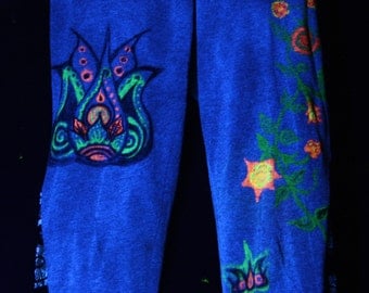 UV, psy trance, Goa, leggings and Festival clothing, blacklight, pants