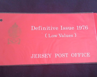 Jersey stamp presentation pack - Definitive issue 1976 low values