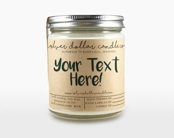Personalized, 8oz Custom Scented Candle | Fathers Day gifts, Personalized candles, personalized for her, customized - Pick and Scent & Font