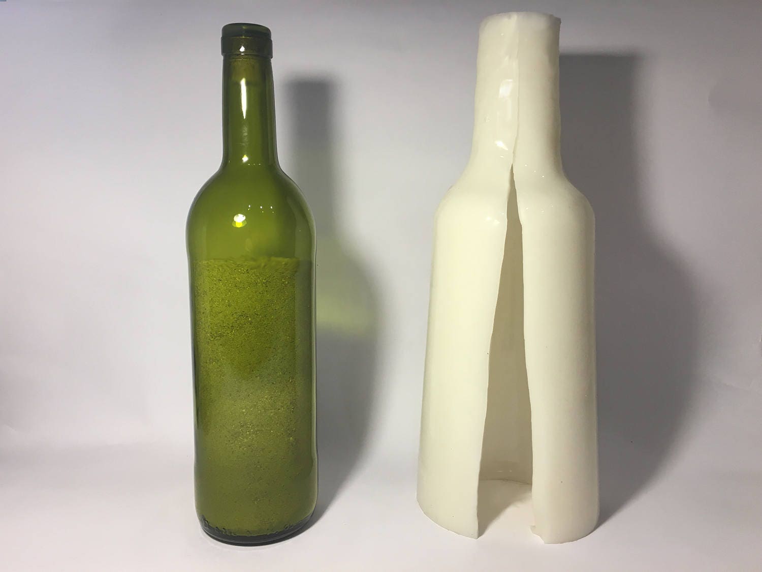 silicone Mold 3D wine bottle mould Isomalt sugar chocolate