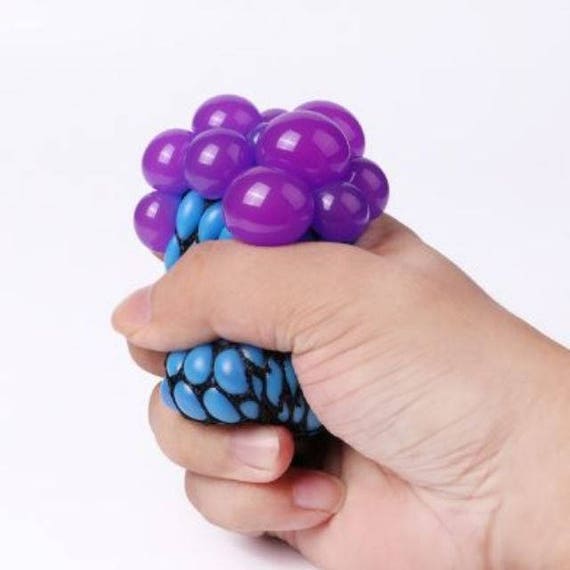 Slime ball Squeezy balls in mesh for stress relieve color changing with netting