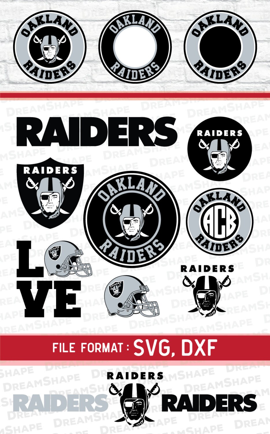 Download Oakland Raiders SVG American Football SVG Cut Files by ...