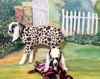 Goat Pajamas Goat Coat Goat Coats Goat Sweaters Goat Pajama Goat PJ's Goat Jammies Baby Goat Coat Goat Kid Jammies Coat PJ's Pajamas Fleece