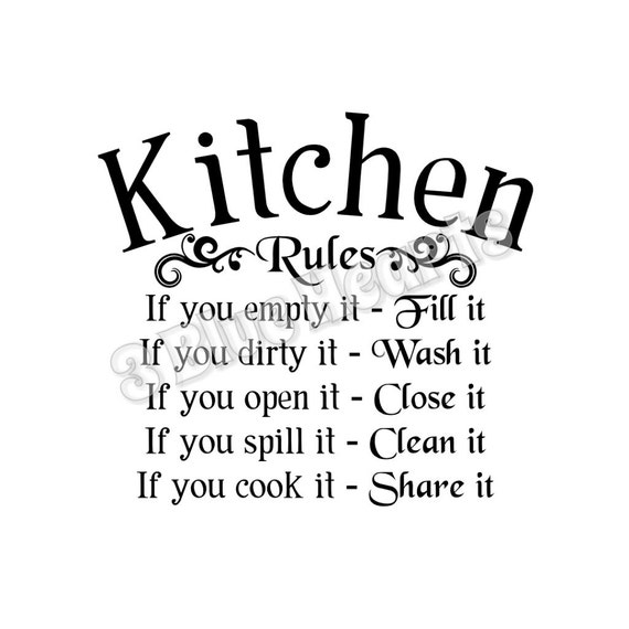 Download Kitchen Rules SVG dxf Studio Cutting Board SVG dxf Studio