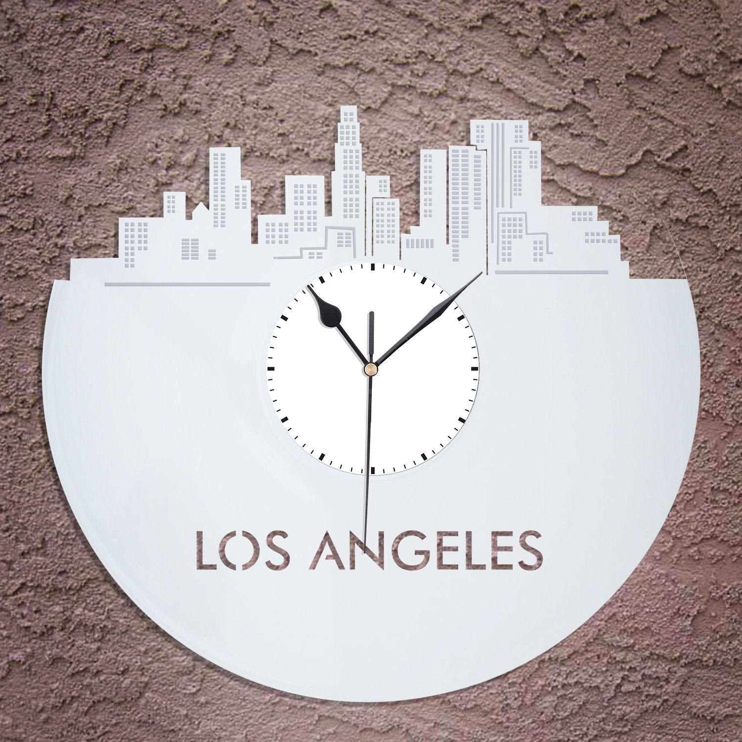 Los Angeles Wall Clock LA Clock California Cityscape