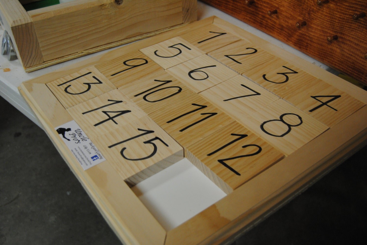 Giant Sliding Number Tiles Yard Game homemade by UnclePros on Etsy