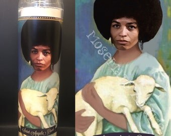 Angela Davis Devotional Prayer Saint Candle