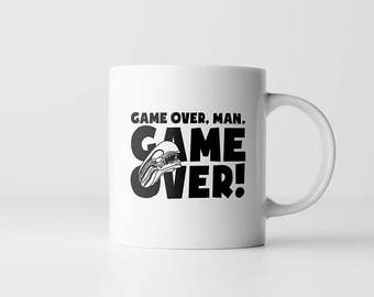 Aliens Coffee Mug |Game Over Man | Horror Movie Quote | Alien movie | Bill Paxton | Coffee Mugs With Sayings | Gift For Men | Movie Buff