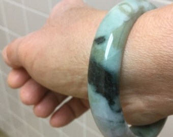 56mm "Camouflaged" Jade Bangle
