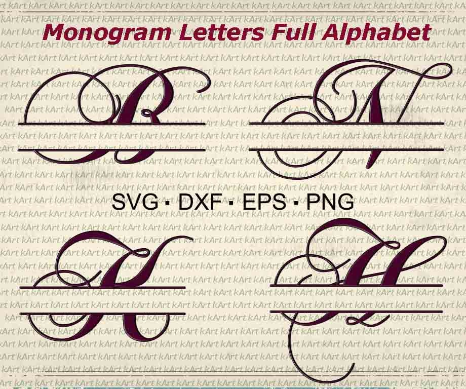 Download Split letter svg Split monogram svg Split Monogram font svg