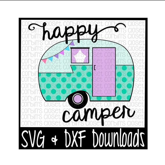 Download Camper SVG Cut File - DXF & SVG Files - Silhouette Cameo ...