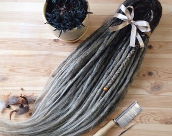 Crochet synthetic dreads,double ended, light ombre