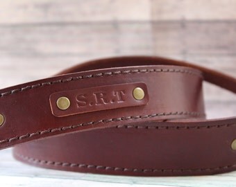 Leather camera strap, custom camera strap, father's day gift, camera strap leather, graduation gift, custom leather strap black camera strap
