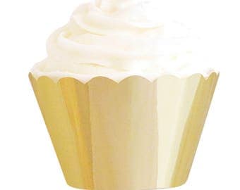 Gold Cupcake Liners,Gold Bakeware, Gold Cupcakes, Cupcakes Liners, Gold Party Supplies, Gold Foil Cupcakes, Baking Accessories, Gold Party