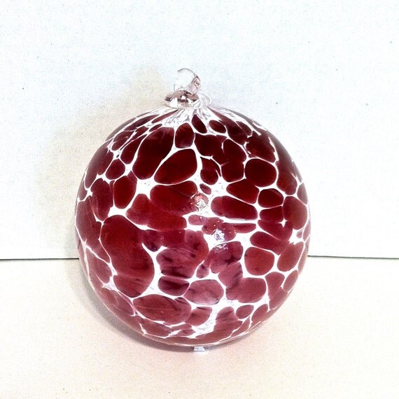 Vintage Hand BLOWN GLASS Ball Christmas by LastTangoVintage