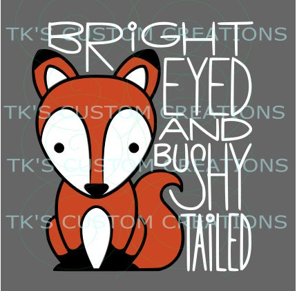 bright eyed and bushy tailed t shirt