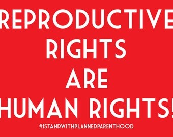Women's Reproductive Freedom Women's March Postcard - Planned Parenthood