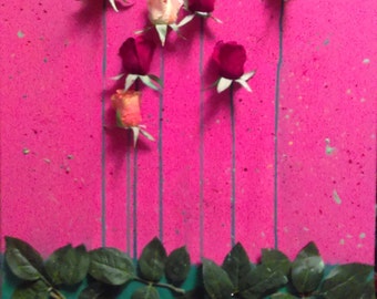 3D Rose Garden Wall Art