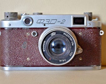 The camera FED 2 Brown. USSR. No. 410805