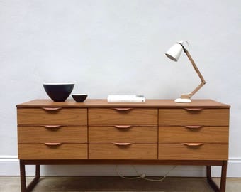 SOLD Vintage Europa Teak Sideboard / Chest of Drawers. Danish Retro. Mid Century SOLD