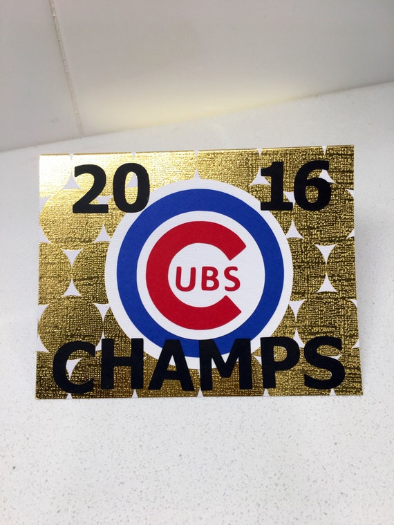 Chicago Cubs Greeting Card by RiseWithTheSun on Etsy