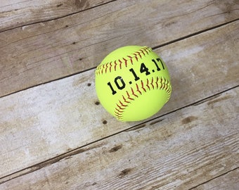 Softball Save the Date | Softball Wedding | Softball Wedding Gift| Softball Engagement Gift | Engagement Photo Prop | Engagement Photos