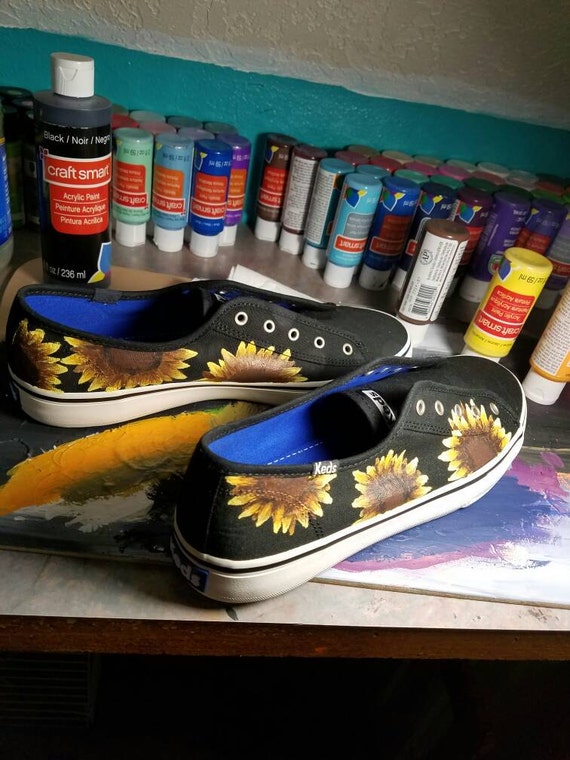 Sunflower Hand Painted Shoes