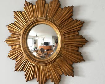 Mirror Sun witch 45cm vintage 1960's eye