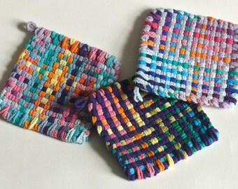 Multicolor - Handcrafted Patchwork Cotton Pot Holder 12