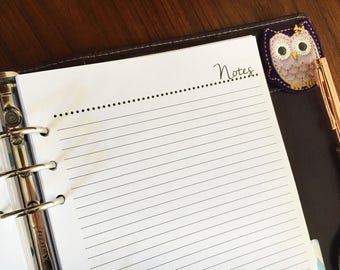 A5 NOTE PAGES Insert | Printed Planner Inserts | Lined Inserts | Lined Pages (a512)