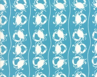 Moda Tide Pool Seaside Crabs Aqua Marine 24561-17