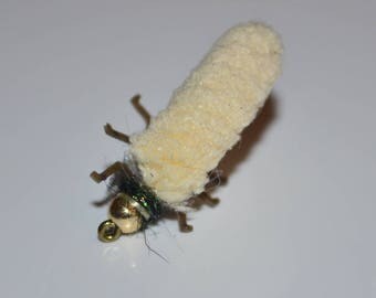 3 Walking Mopflies, Handmade, Trout Flies, Fly Fishing, Flies, 6 different colors