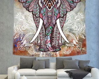 Multi color Mandala wall tapestry, mandala art wall hanging, wall decor tapestry, bohemian wall tapestry