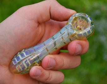 Handblown Glass Pipe Handmade Glass Pipe borosilicate pipe Smoking pipe Glass Pocket Pipe glass space pipe hand made glass gold pipe