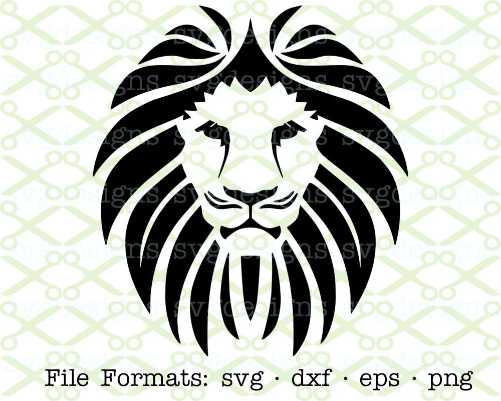 Download Lion SVG Dxf Eps & Png. Digital Cut Files for Cricut Lion