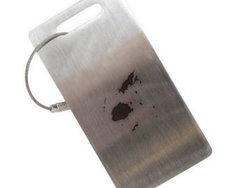 Fiji Stainless Steel Luggage Tag