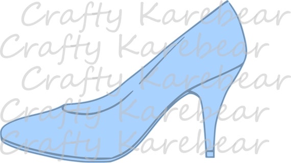 Download Cinderella Slipper SVG and DXF Digital File Download