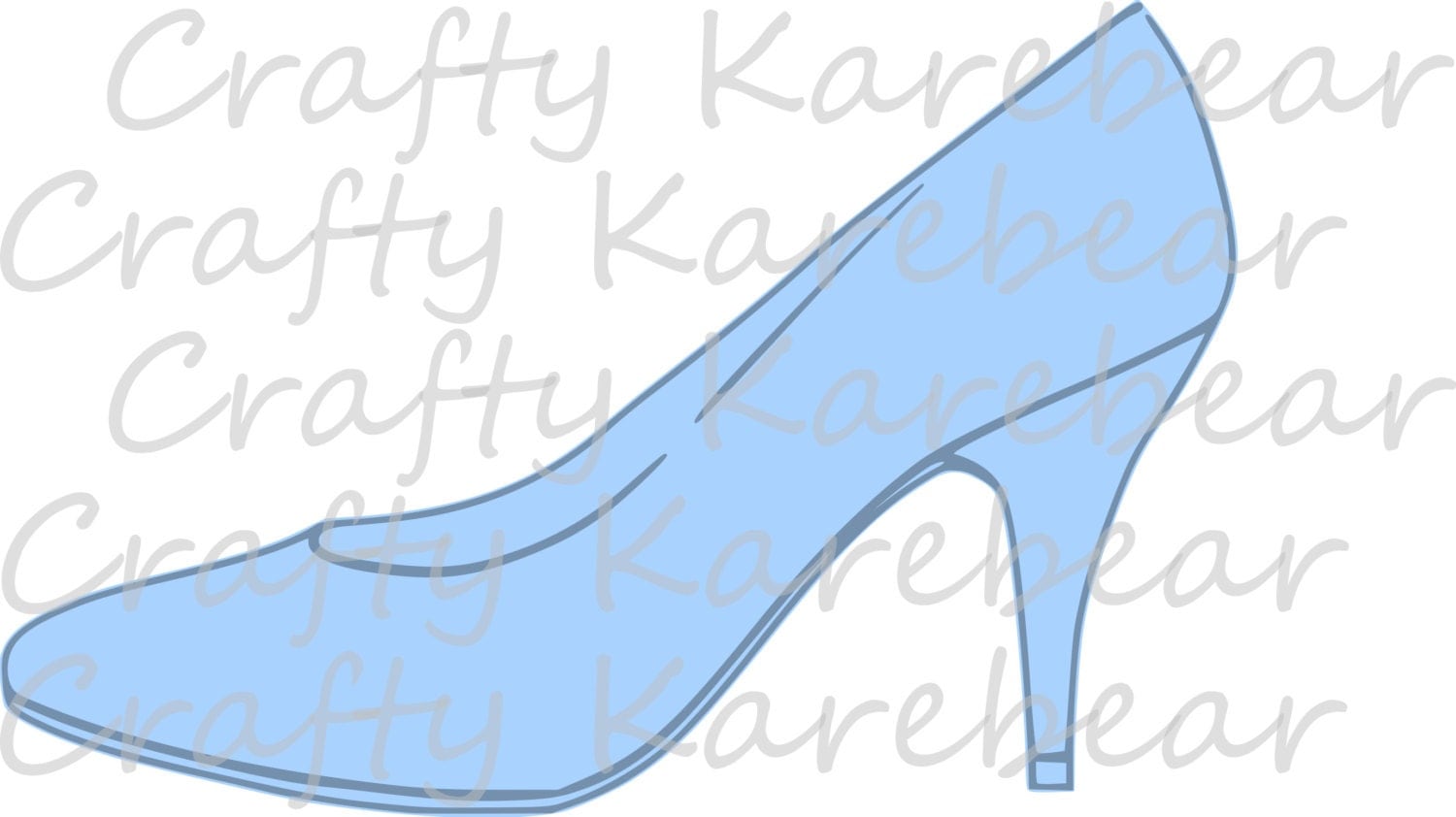 Cinderella Slipper SVG and DXF Digital File Download